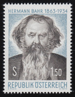 1130 100. Geburtstag, Herrmann Bahr (1863-1934) Dichter, 1.50 S, Postfrisch, ** - Nuevos