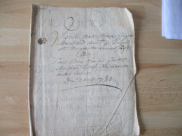 CACHET GENERALITE 1783 MANUSCRIT 1783 VENTE TROYES - Manuscritos