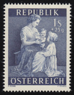 1001 Gesundheitsfürsorge, Mutter Mit 2 Ges.Kindern, 1 S + 25 G, Postfrisch ** - Unused Stamps