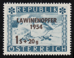 998 Lawinenunglück, St. Christoph Am Arlberg Mit Bdr.-Aufdruck, 1 S + 20 G, ** - Unused Stamps