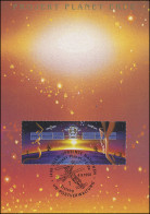 MK 9 Von UNO Wien 133-134 Weltraumjahr 1992, Amtliche Maximumkarte - Altri & Non Classificati