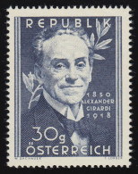 958 100. Geburtstag, Alexander Girardi (1850-1918), 30 G, Postfrisch ** - Ungebraucht
