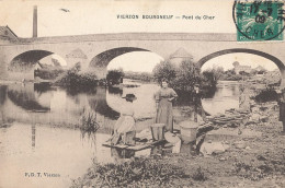 18 // VIERZON BOURGNEUF   Pont Du Cher / Laveuses   Edit F.D.T. - Vierzon