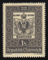 950 100 Jahre öster. Briefmarke, Marke Michel Nr. 2, 1 S, Postfrisch ** - Neufs