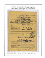 Kriegsgefangenenpost Karte + AK Lager 7299/5 Simferopol 8.6.47, Kändler 14.7.47 - Feldpost World War II