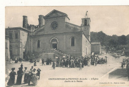 13 // CHATEAURENARD DE PROVENCE    L'église     Sortie De La Messe   Coll B.B. - Chateaurenard