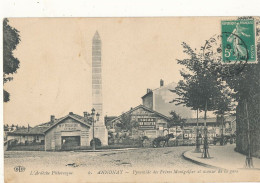 07 //  ANNONAY  Pyramide Des Frères Montgolfier Et Avenue De La Gare   6 - Annonay