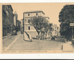 07 //  ANNONAY  Rue Boissy D Anglas Et L'hotel De Ville   Edit Combier / Automobile - Annonay