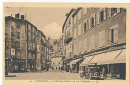 07  // ANNONAY  Le Rond Point Et Le Chateau  LL 44 / Commerces / Automobile ** - Annonay