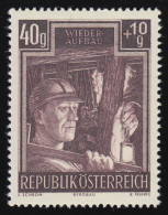 960 Wiederaufbau, Bergarbeiter, 40 G + 10 G, Postfrisch ** - Unused Stamps