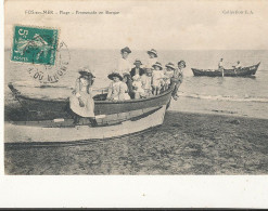 13 // FOS SUR MER    Plage - Promenade En Barque   Coll L.A. - Autres & Non Classés