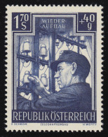 963 Wiederaufbau, Telegraphenarbeiter, 1.70 S + 40 G, Postfrisch ** - Neufs