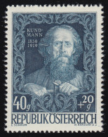 880 80 Jahre Künstlerhaus Wien, Karl Kundmann (1838 -1919), 40 G + 20 G, ** - Unused Stamps