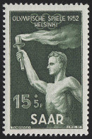 Saarland 314 Olympiade Helsinki 15 Fr 1951, ** Postfrisch - Ongebruikt