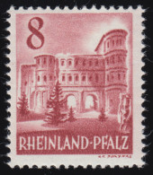 Rheinland-Pfalz 36y IV Porta Nigra 8 (Pf.) ** Postfrisch - Rijnland-Palts