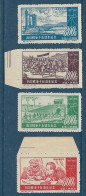 Chine China 1952 - Série Complète Michel 180 à 183 - Y&T N° 947 à 950 Neufs ** Sans Gomme Avec N° De Série Et Parution - Ungebraucht