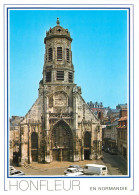 HONFLEUR Eglise St Leonard Portail Flamboyant Et Tour Clocher 21(scan Recto Verso)ME2689 - Honfleur