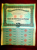 Etablissements A. Lecompte, Dakar, Senegal 1928 Share Certificate - Africa