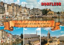 HONFLEUR Le Vieux Bassin Et Les Facades Typiques Du Quai Sainte Catherine 2 (scan Recto Verso)ME2692 - Honfleur