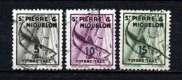 St Pierre Et Miquelon    - 1938 -  Tb Taxe N° 32 à 34   - Oblit - Used - Impuestos