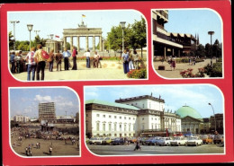 CPA Berlin Mitte, Brandenburger Tor, Palast-Hotel, Alexanderplatz, Deutsche Staatsoper, Hedwigskirche - Autres & Non Classés