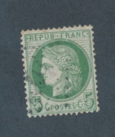 FRANCE - N° 53f) FOND LIGNE OBLITERE - COTE : 75€ - 1872 - 1871-1875 Cérès