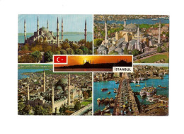 Istambul.Multivues.Expédié à Waasten (Belgique) - Turkey