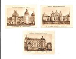 EC99 - IMAGES CHOCOLAT CASINO - CHATEAUX - CHAMBORD - SERRANT - VALENCAY - FORMAT 5 X 7 CM - Sonstige & Ohne Zuordnung