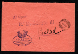 SOMALIA ITALIANA, BUSTA 1932, FRANCHIGIA, MOGADISCIO X BALAD - Somalie