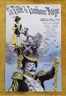 Affiche Publicitaire.  Opérette "La Fille Du Tambour Major".   J. Offenbach.   Théâtre De Caen.   Poster. - Plakate