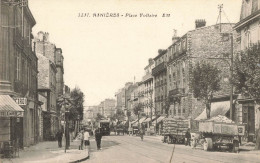 92 / CPA / Asnieres / Place Voltaire - Asnieres Sur Seine