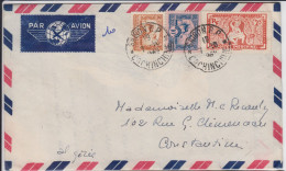 INDOCHINE COCHINCHINE 1949 ENV SAIGON AVEC CORRESPONDANCE DATEE DE THUDAUMOT => CONSTANTINE ALGERIE - Guerra D'Indocina/Vietnam