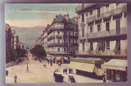 38 - GRENOBLE - AVENUE ALSACE-LORRAINE - COLORISÉE - ANIMÉE -  - Grenoble