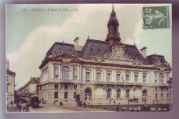 37 - TOURS - HÔTEL-de-VILLE - COLORISÉE - ANIMÉE -  - Tours