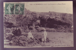 44 - LA BERNERIE - LES FALAISES ET LA ROCHE-PERCÉE - ANIMÉE -  - La Bernerie-en-Retz