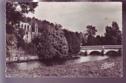 27 - BEAUMONT-le-ROGER - BORDS DE LA RISLE - LE PONT ET LES RUINES DE L'ABBAYE -  - Beaumont-le-Roger