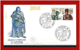 F.D.C - 1969 -  N° 1616 - ENVELOPPE PREMIER JOUR - 8/9 NOV 1969 - DIJON - CHARLES LE TEMERAIRE  - COTE : 2.00 € - 1960-1969