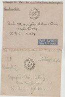 VIETNAM 2 STAMPLESS  MILITARY COVERS  From  CAP SAINT JACQUES  To SAIGON Réf  FM3 - Vietnam