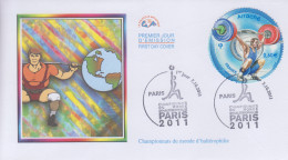 Enveloppe  FDC  1er  Jour   FRANCE   Championnats  Du   Monde   D' Haltérophilie   PARIS   2011 - 2010-2019