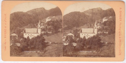 Photos Stéréoscopiques  - Suisse - Schleuis Oberland Grison A. Gabler Interlaken - Stereoscopic