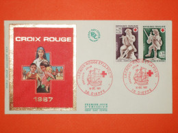 FRANCE 1er JOUR 1967-Paire N°1540/41 Croix-Rouge Sur Enveloppe.  Superbe - 1960-1969