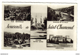 42 SAINT CHAMOND Multivues N°212 Hôpital Jardin Barrage De La Valla Eglise ND Vue Générale VOIR DOS - Saint Chamond