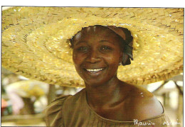LOCAL GIRL, IVORY COAST. USED POSTCARD Ms7 - Côte-d'Ivoire
