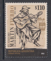 2022 Argentina El Gaucho Martin Fierro Music Guitars  Complete Set Of 1 MNH - Ungebraucht