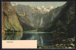 AK Schönau / Berchtesgaden, Obersee Mit Berglandschaft  - Berchtesgaden