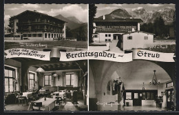 AK Berchtesgaden, Jugendherberge, Kl. Tagesraum, Eingangshalle, Jugendherberge Mit Huntersberge  - Berchtesgaden
