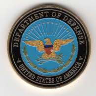 Militaria_Pièce Commémorative Coin_02_Department Of Defense USA_Army – Navy - Air Force Marines - The Pentagon - Sonstige & Ohne Zuordnung