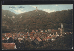 AK Geislingen A. D. Steige, Teilansicht Mit Altem Turm  - Geislingen