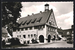 AK Oberlenningen /Kreis Nürtingen, Strassenpartie Mit Rathaus  - Sonstige & Ohne Zuordnung