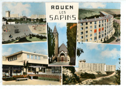 Carte ( Format 15 X 10,5 Cm ) ROUEN Les Sapins Multivues - Rouen